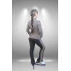 Термо костюм для фигурного катания "Призер" серый