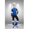 Термо костюм для фигурного катания "Калинка" черно-синий