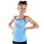 Tank top with contrasting trimmings