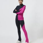 Two-toned leggings in microfibre